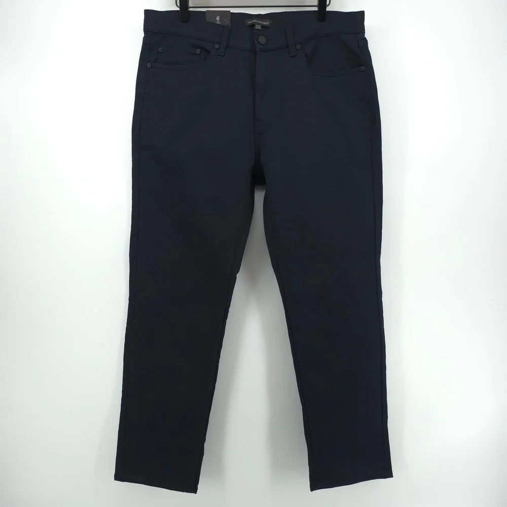 Banana Republic 5-Pocket Pant Mens Pants 34x29 Black Stretch Casual - NWT